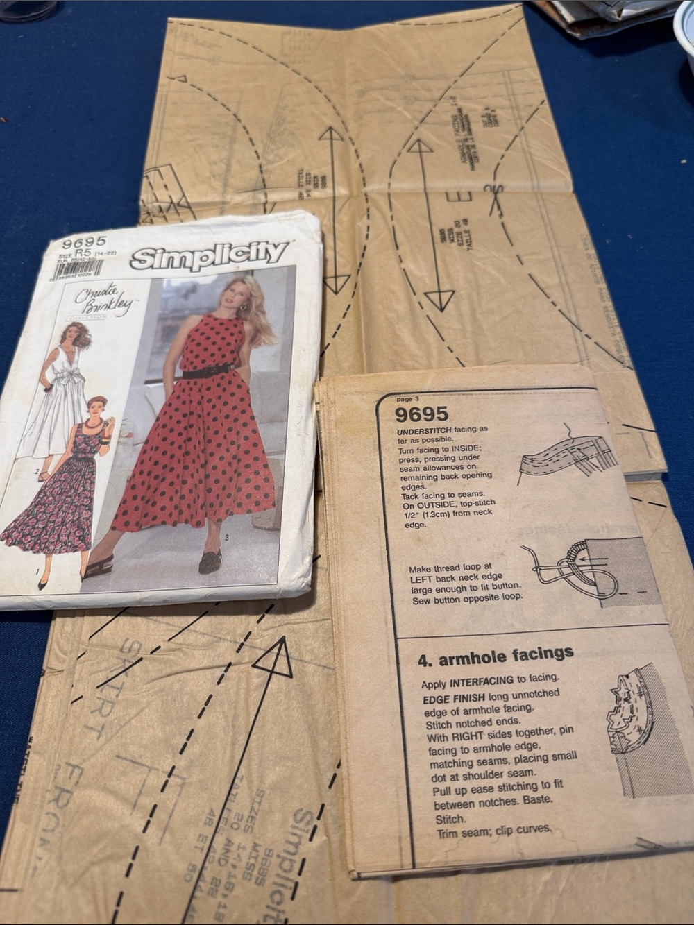 Vintage 90’s  Christie Brinkley dress pattern